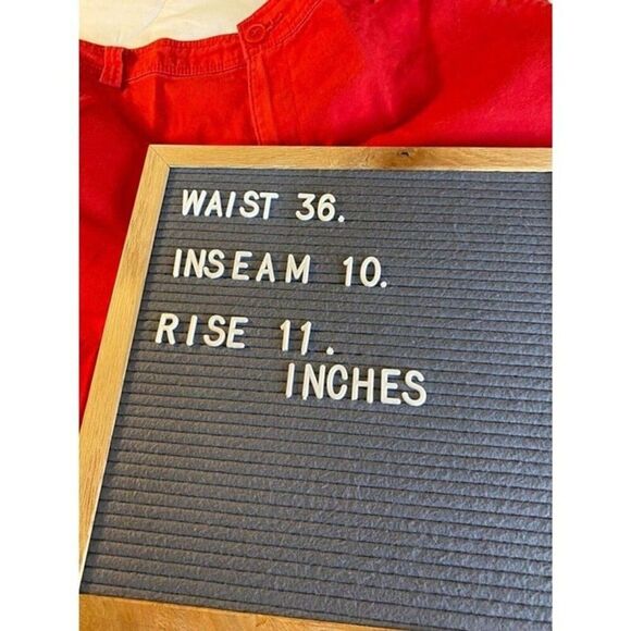 White Stag Women's Sz 14 Red Cotton Blend 2 Pocket Shorts - Picture 10 of 10